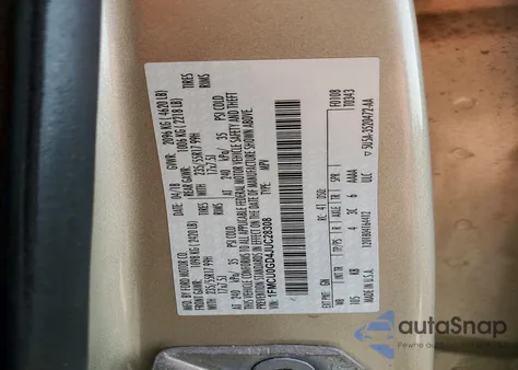 2018 Ford Escape Se z USA, uszkodzony, nr VIN 1FMCU0GD4JUC28308